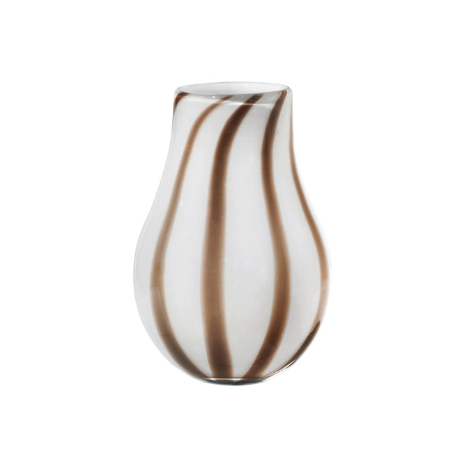 Broste Copenhagen Vase Ada Stripe taupe