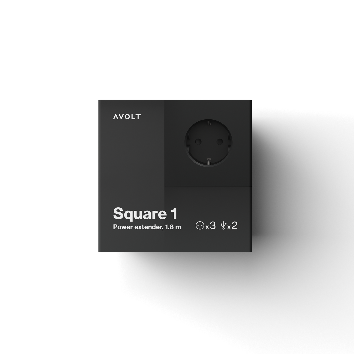 AVOLT Square 1 Steckdosenadapter USB & Magnet