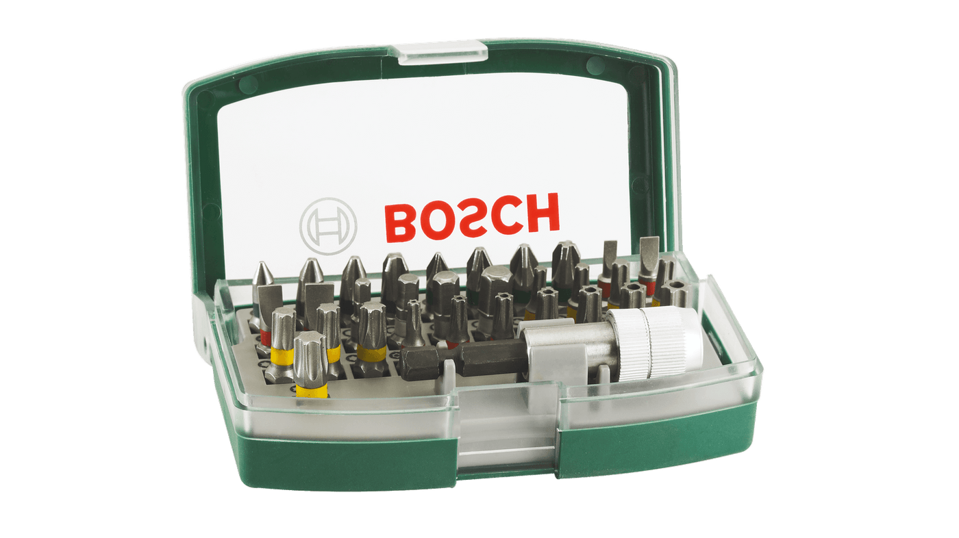 Bosch Schrauberbit-Set, 32-teilig mit Farbcodierung