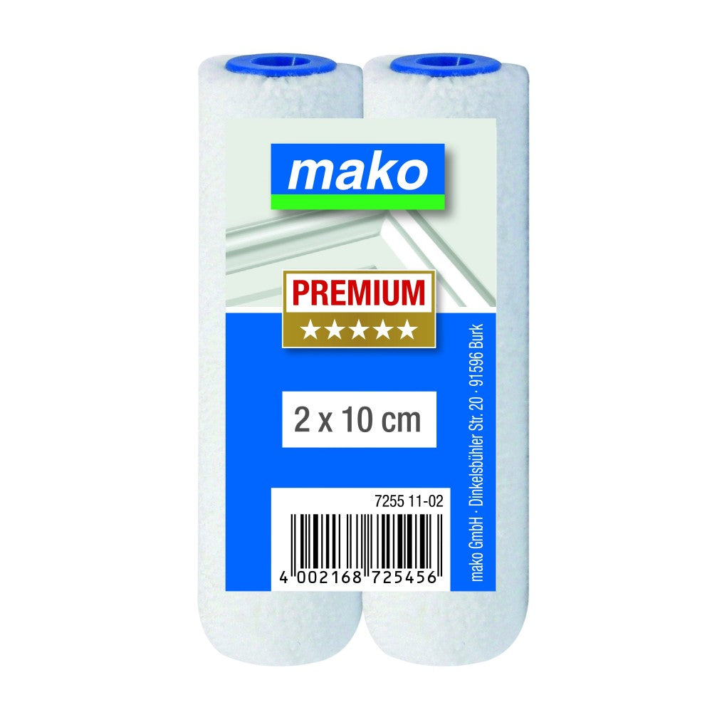 Mako Lack-Komplettroller Premium Ersatzwalze Doppelpack